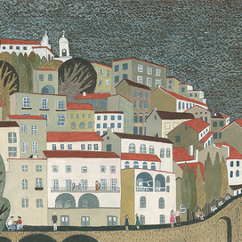 Иллюстрация "Семь часов" Людмила Петрушевская.