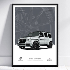 Постер Brabus 700 Widestar (Mercedes-AMG G 63 Brabus and Fostla edition)