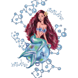 Разработка иллюстрации для этикетки косметической компании 