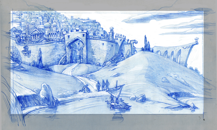 Разработка локации для мультфильма.