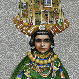 Открытка из этнической серии.