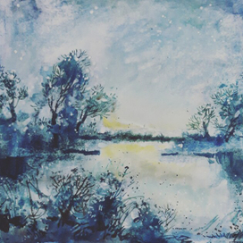 Вечернее озеро