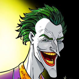 Joker laughs