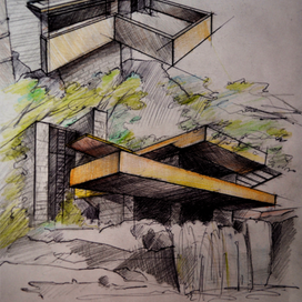 дом над водопадом Райта