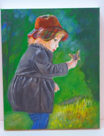 Девочка и бабочка