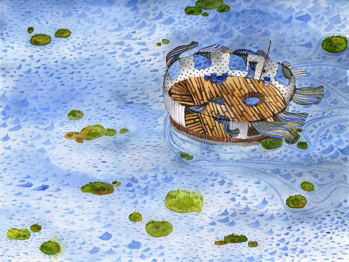 Комната на воде