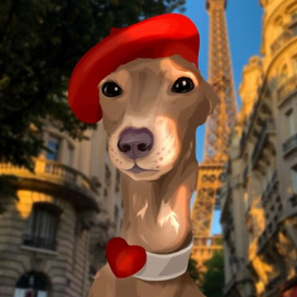 Иллюстрация собачки