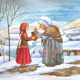 К сказке "Горшочек каши" братьев Гримм