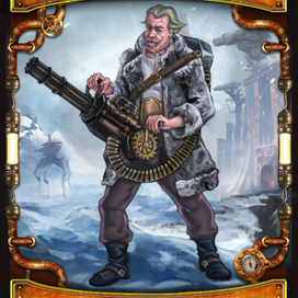 Карта 1 для карточной игры Стимпанк