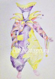 Эскиз костюма для аниматоров "Венецианский"