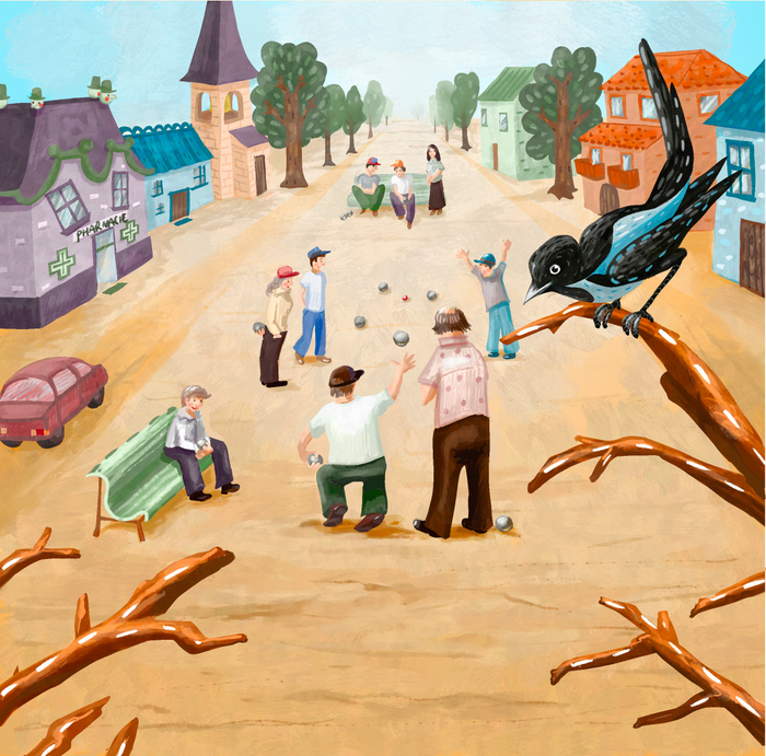 Игра в петанк