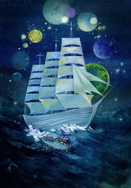 Рисунок для обложки "Цветы пути" Е. Грачёвой