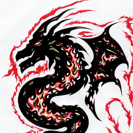 Дракон абстрактный