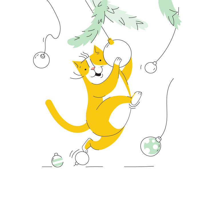 Веселый кот