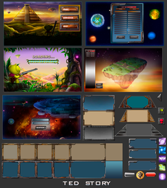 дизайн интерфейсов для Ted Story