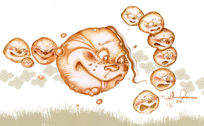 . Graphic novel "War of koloboks" .2016.