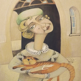 Женщина и кот