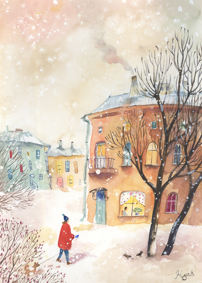 Петербург, девушка с собакой