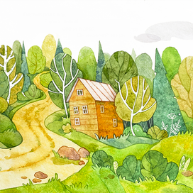 Эскиз к детской иллюстрации