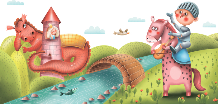 Разворот для персональной сказки