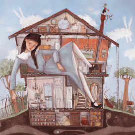 Alice in rabbit house
