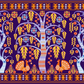 "Осень", векторная графика, 2016 г.