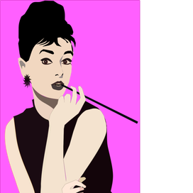 портрет Одри Хеппборн