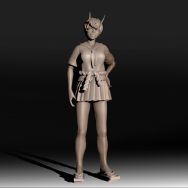 3d character figure for LFS manga journal
