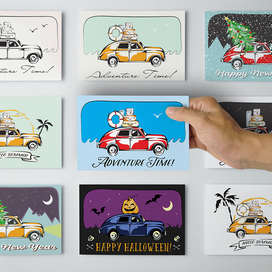 Дизайн почтовых открыток