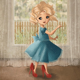 Открытка из серии «Маленькие принцессы»