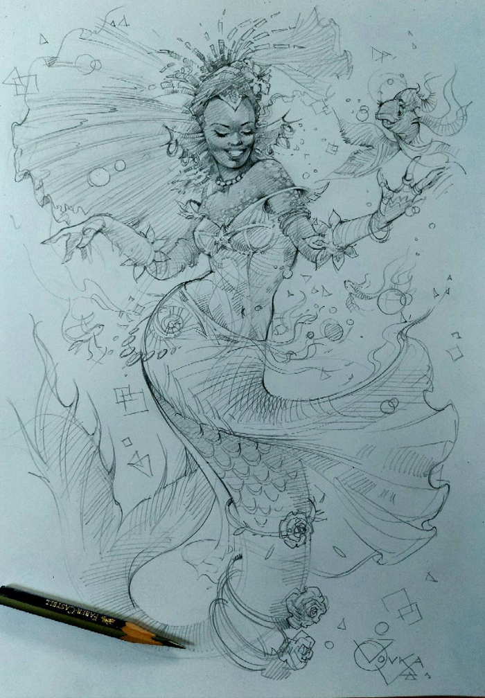 Русалка на тему "Праздник"