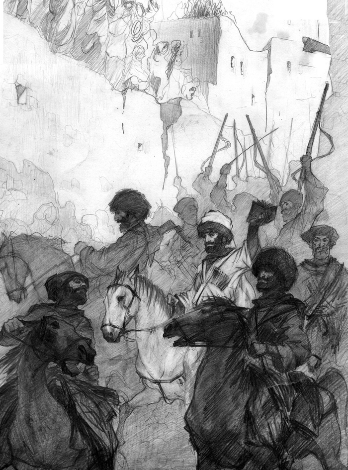 иллюстрация к повести "Буйный Терек"