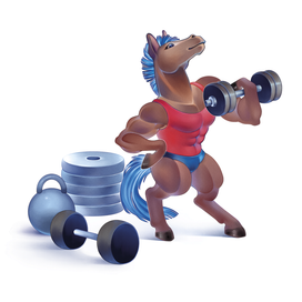 Конь-бодибилдер