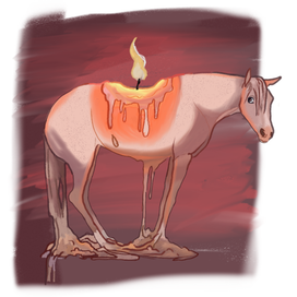 Лошадь-свеча