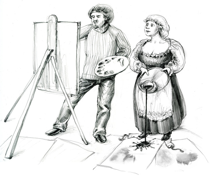 Иллюстрация к стихотворению "Терра ди сиена"