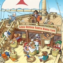 Луиджи, Ортега и Колумб