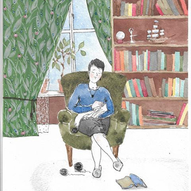 иллюстрация к музыкальному произведению "Мама" из "Детского альбома" П.И.Чайковского