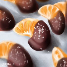 Мандарин в шоколаде