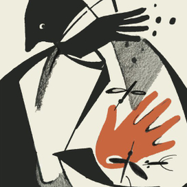 я отгоняю комаров