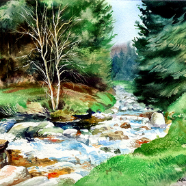 ,,Горный ручей.Ирландия,,