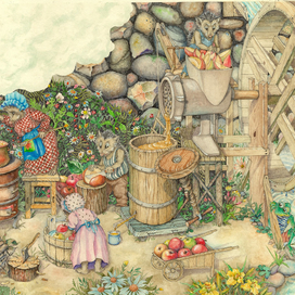 Ежики варят варенье