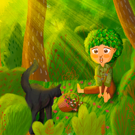 Создание персонажа для детской иллюстрации 