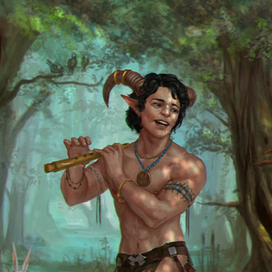 Сатир на прогулке