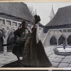 Эскиз к произведению Пушкина "Борис Годунов"