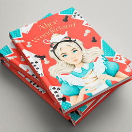 Обложка: Льюис Кэрролл "Приключения Алисы в Стране чудес"