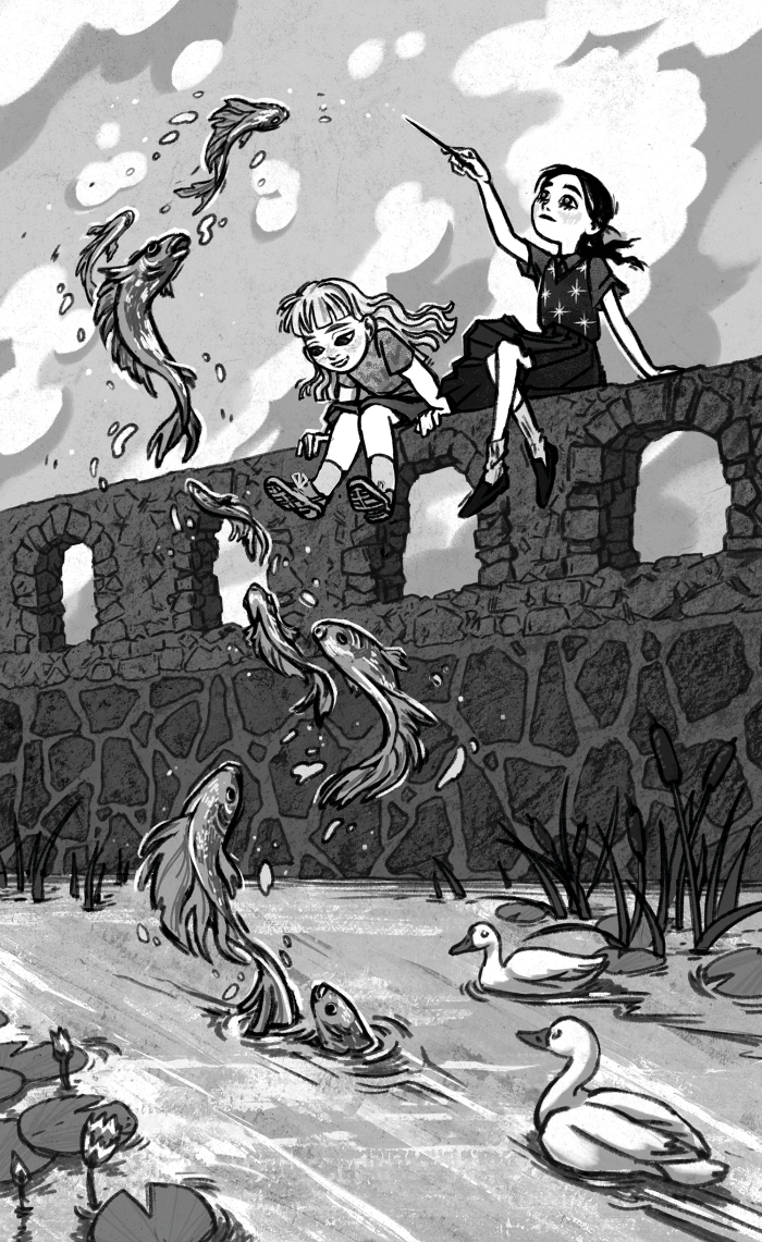 Иллюстрация к книге "Сила Полли Пендл"