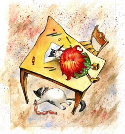 сарделькин враг, запечатленный за преступлением