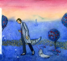 городской романс "На дворі червоніє, синіє долина"