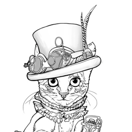 Стим-панк кот