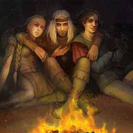 Мильва, Геральт и Лютик =)